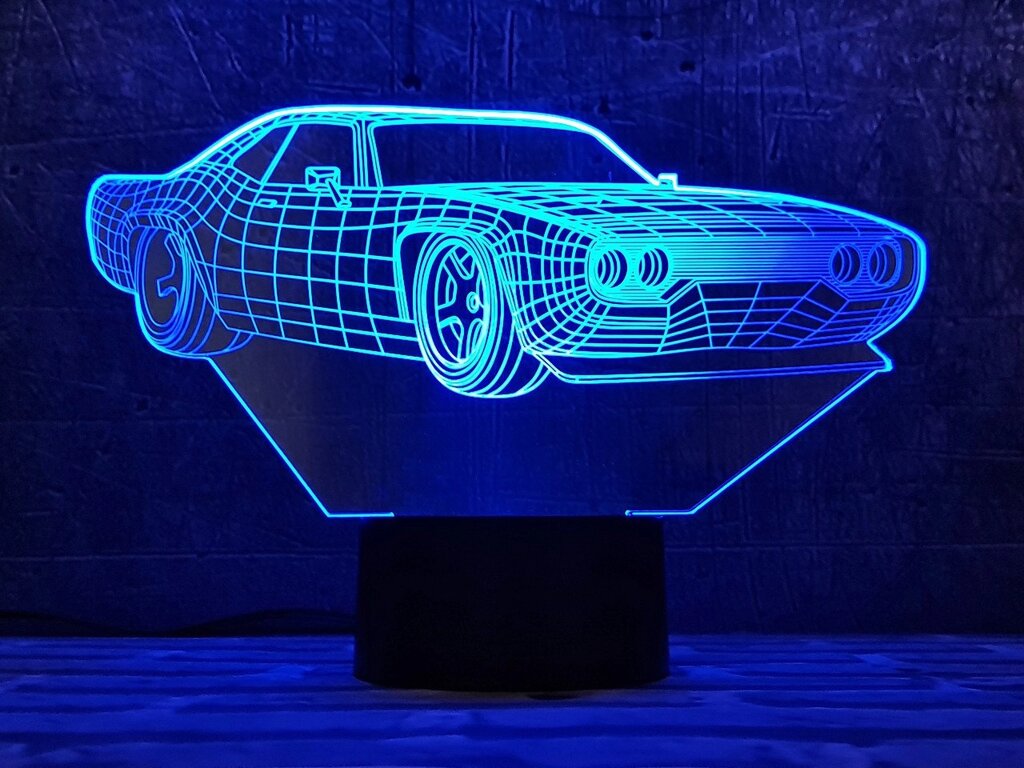 Змінна пластина для 3D світильників "Автомобіль 29" 3DTOYSLAMP від компанії Polmart - фото 1