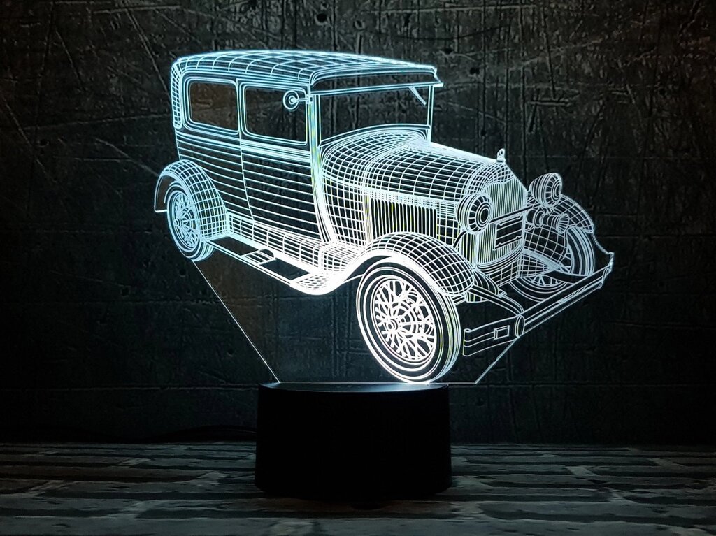 Змінна пластина для 3D світильників "Автомобіль 33" 3DTOYSLAMP від компанії Polmart - фото 1