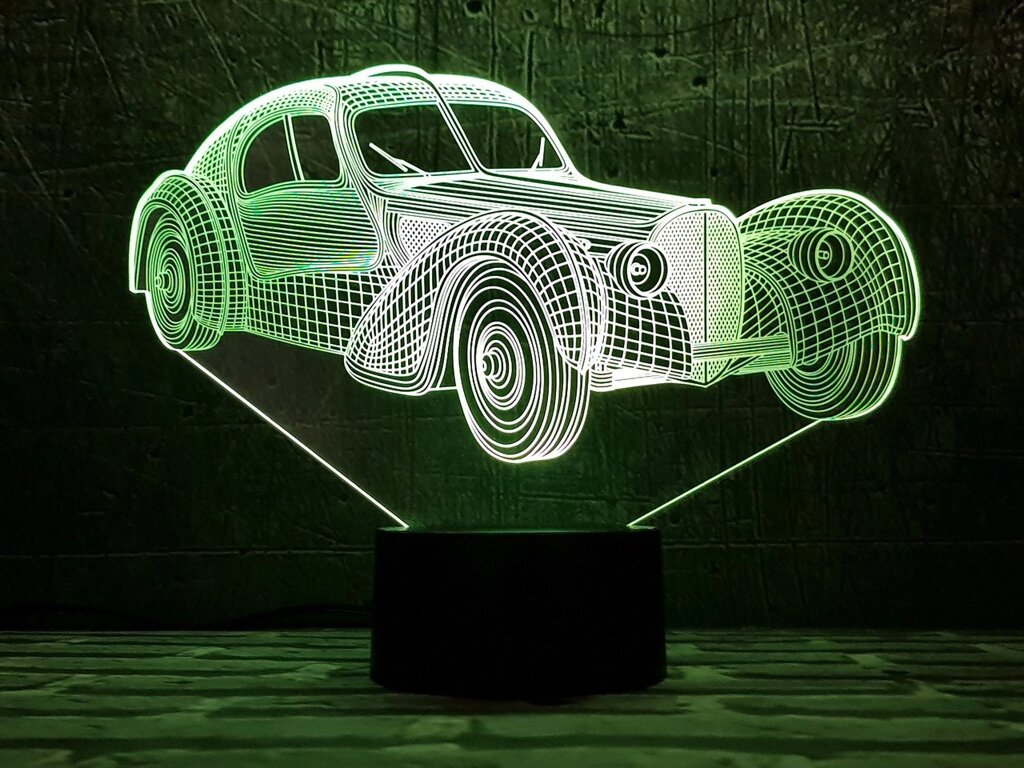 Змінна пластина для 3D світильників "Автомобіль 35" 3DTOYSLAMP від компанії Polmart - фото 1