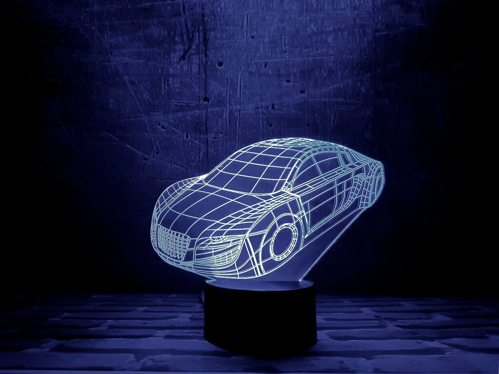 Змінна пластина для 3D світильників "Автомобіль" 3DTOYSLAMP від компанії Polmart - фото 1