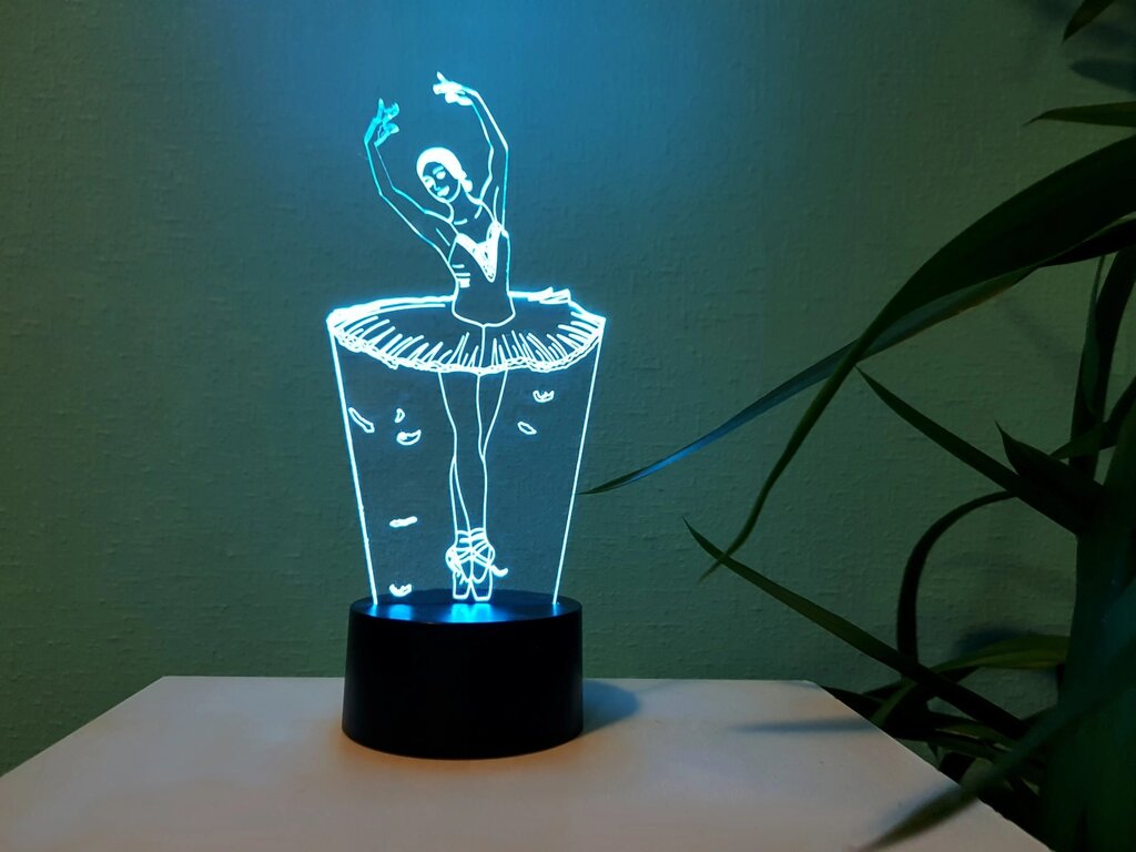 Змінна пластина для 3D світильників "Балерина" 3DTOYSLAMP від компанії Polmart - фото 1