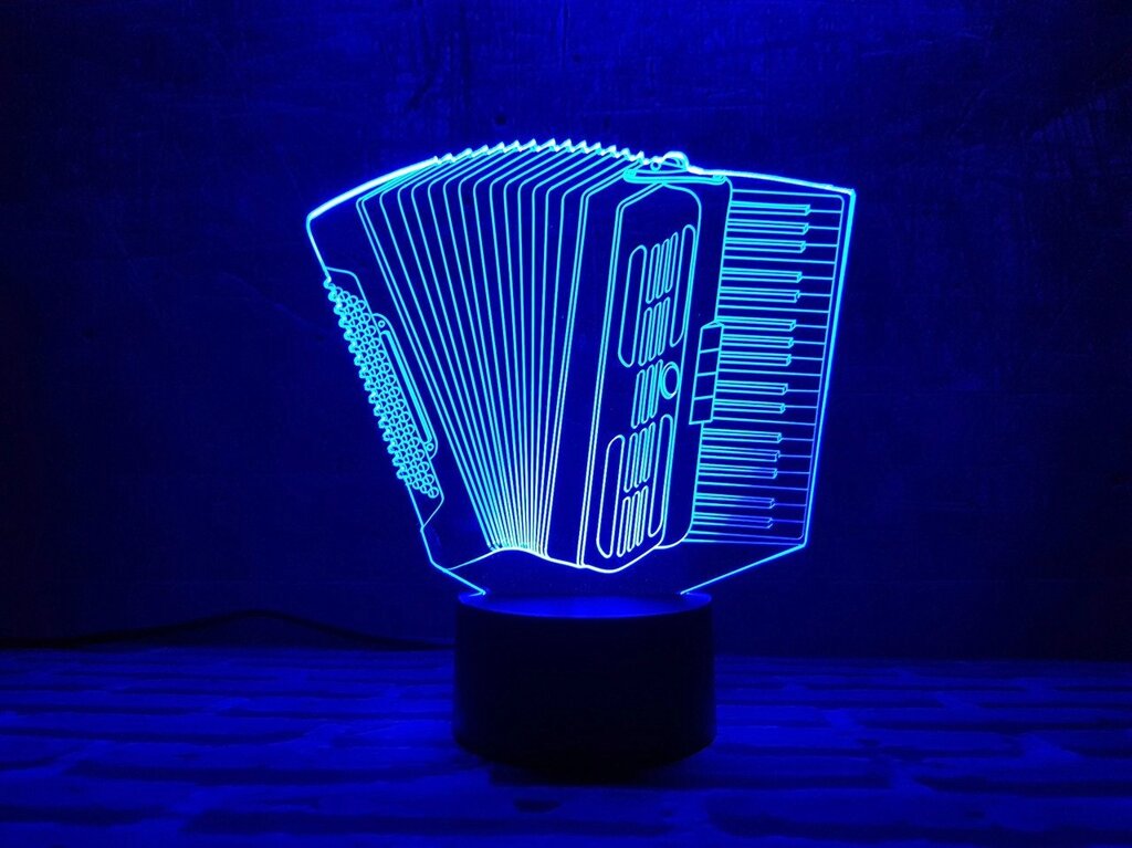 Змінна пластина для 3D світильників "Баян" 3DTOYSLAMP від компанії Polmart - фото 1