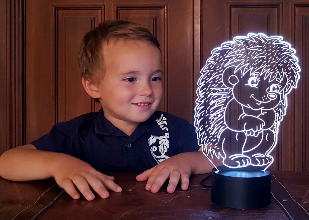 Змінна пластина для 3D світильників "Їжачок" 3DTOYSLAMP від компанії Polmart - фото 1