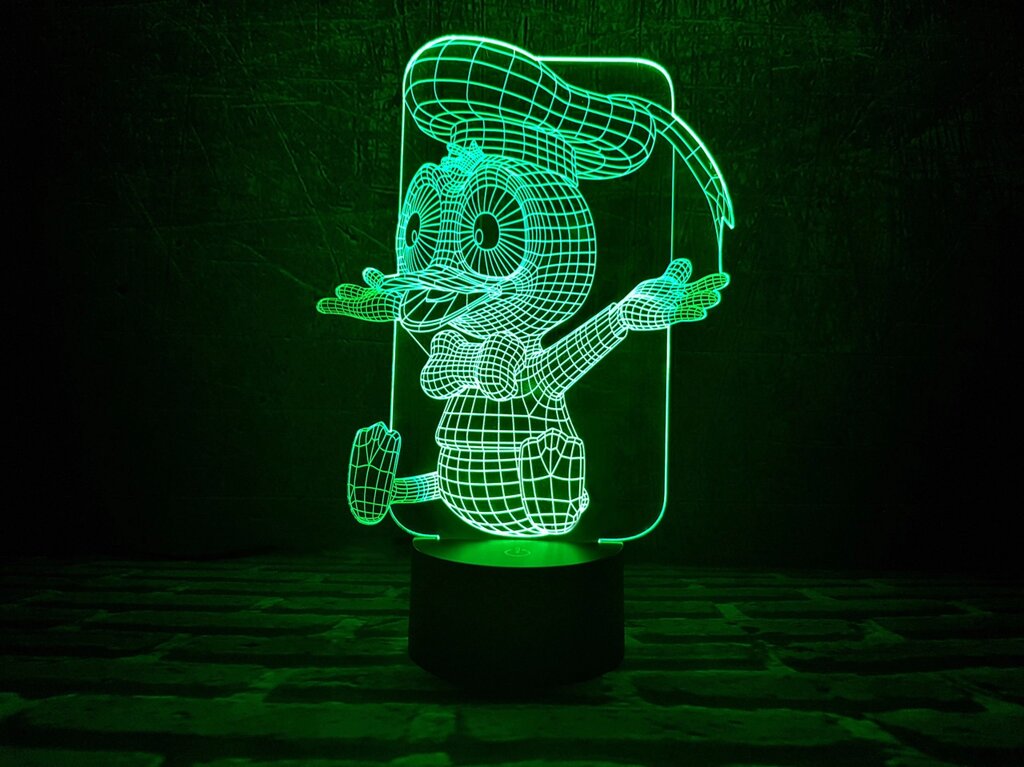 Змінна пластина для 3D світильників "Каченя" 3DTOYSLAMP від компанії Polmart - фото 1