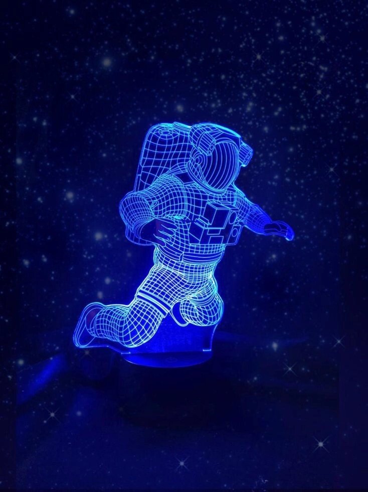 Змінна пластина для 3D світильників "Космонавт 2" 3DTOYSLAMP від компанії Polmart - фото 1
