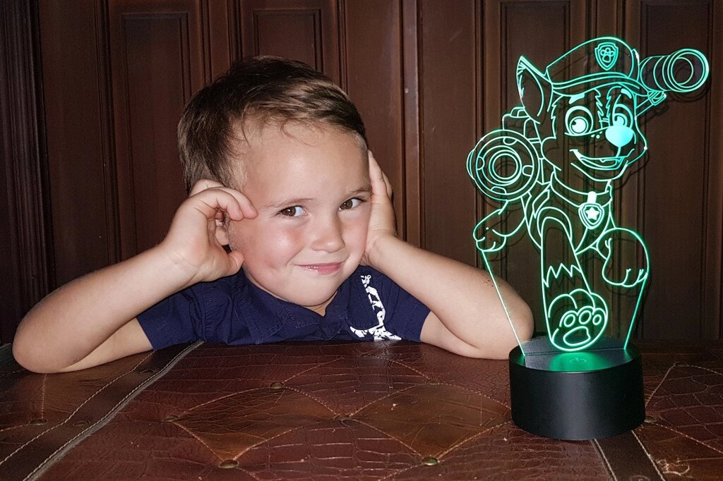 Змінна пластина для 3D світильників "Щенячий патруль" 3DTOYSLAMP від компанії Polmart - фото 1