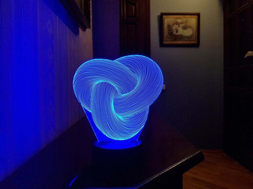 Змінна пластина для 3D світильників "Уроборос" 3DTOYSLAMP від компанії Polmart - фото 1