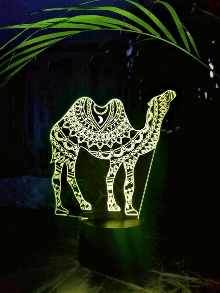 Змінна пластина для 3D світильників "Верблюд" 3DTOYSLAMP від компанії Polmart - фото 1