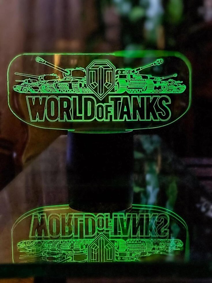 Змінна пластина для 3D світильників "World Of Tanks" 3DTOYSLAMP від компанії Polmart - фото 1