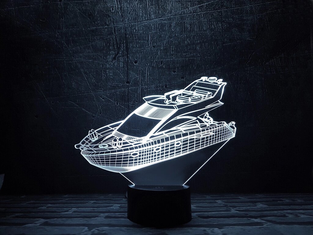 Змінна пластина для 3D світильників "Яхта" 3DTOYSLAMP від компанії Polmart - фото 1