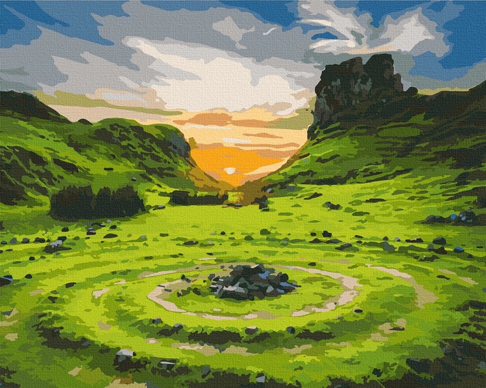 Зображення на числах. Мистецьке ремесло "Долина Фей. Шотландія" 40*50 см 10511-AC від компанії Polmart - фото 1