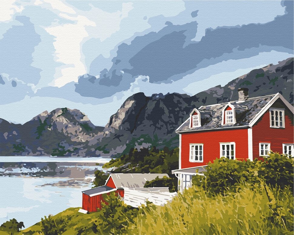 Зображення на числах. Мистецьке ремесло "Фьорди Норвегії" 40x50 см 10569-Ac від компанії Polmart - фото 1