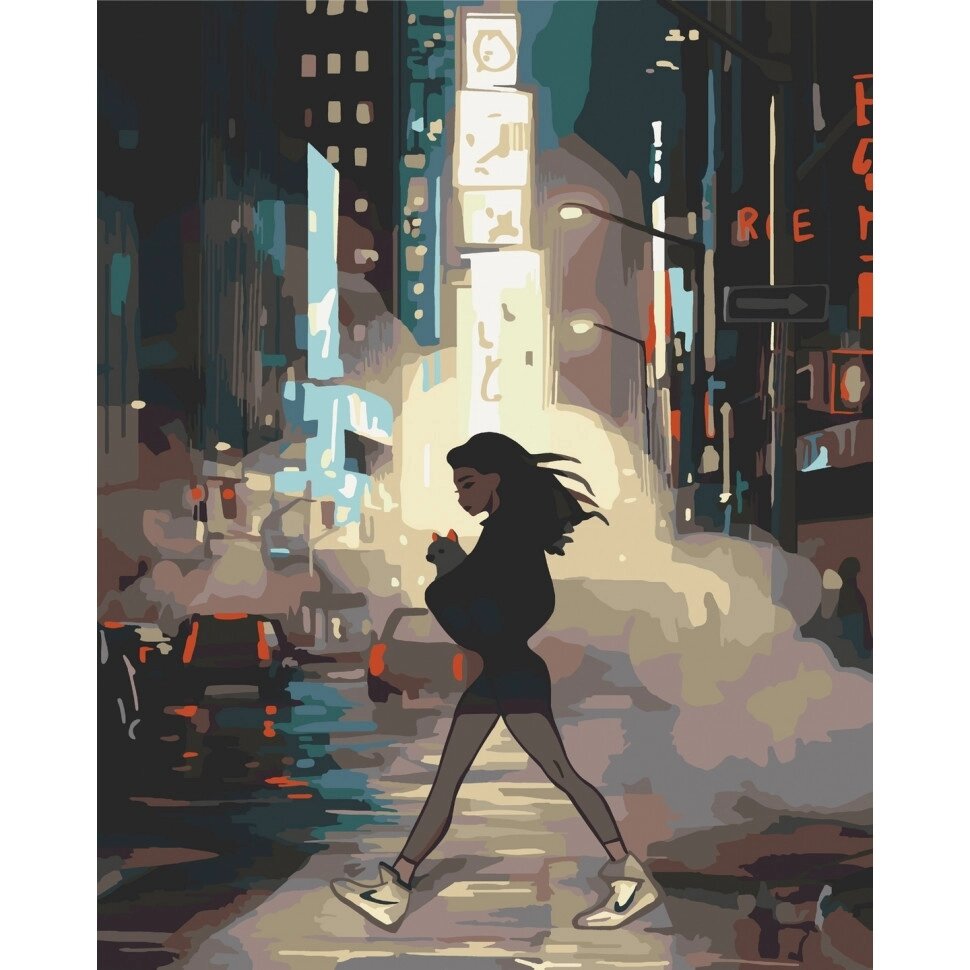 Зображення на цифрах «ходити в Нью-Йорку» мистецтво від компанії Polmart - фото 1