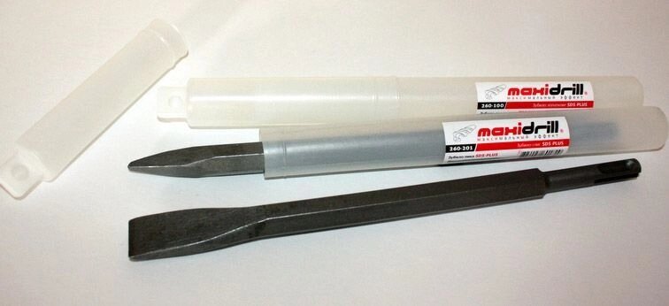 Зубило лопаткове SDS-PLUS 20 х 14 х 250 мм, арт. 260-100 шт. від компанії Polmart - фото 1