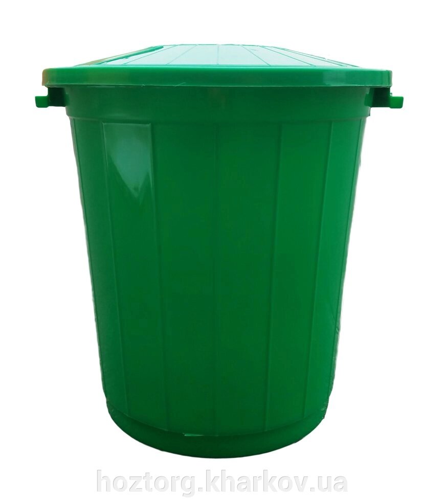 Бак для сміття пластмасовий на 30л зелений (Горизонт) від компанії Інтернет-магазин Хозторг Харків. Господарські товари оптом - фото 1