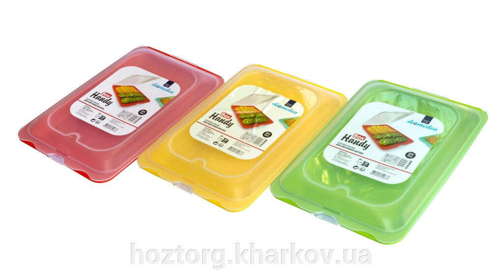 Бокс для зберігання нарізки плоский HANDY BOX (Diomedea) 25,2*17,1*3,3 см від компанії Інтернет-магазин Хозторг Харків. Господарські товари оптом - фото 1