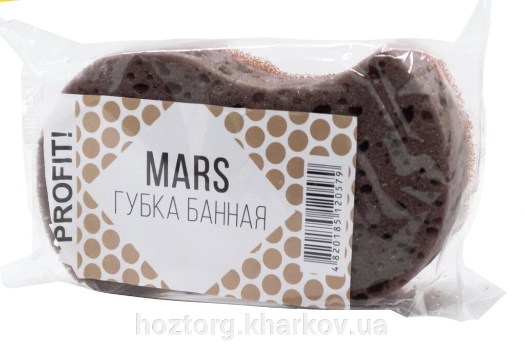Губка банна (мочалка) MARS (160х95х45) (PROFIT) від компанії Інтернет-магазин Хозторг Харків. Господарські товари оптом - фото 1