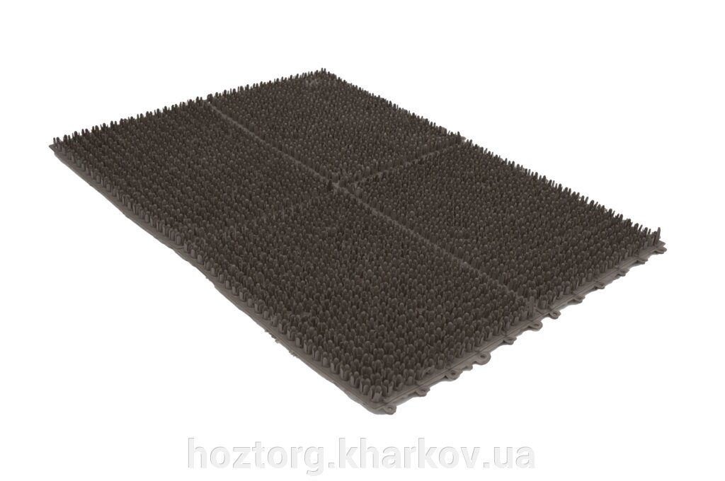 Килимок 4 секції для підлоги 540х400х15 мм коричневий (ПолімерАгро) від компанії Інтернет-магазин Хозторг Харків. Господарські товари оптом - фото 1