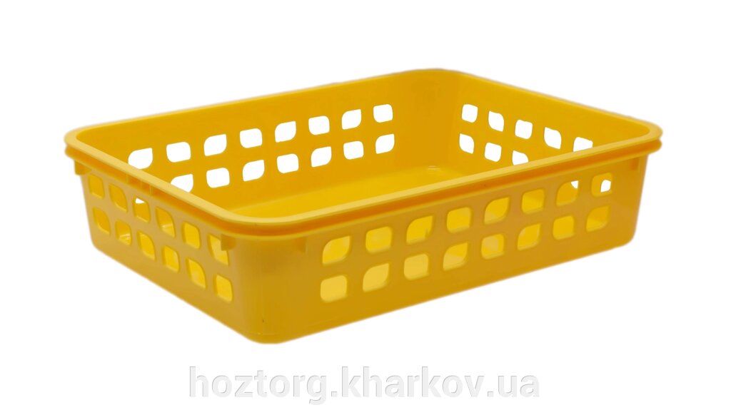 Кошик L-2 жовтий (255*190*60) LAM 272-03 від компанії Інтернет-магазин Хозторг Харків. Господарські товари оптом - фото 1