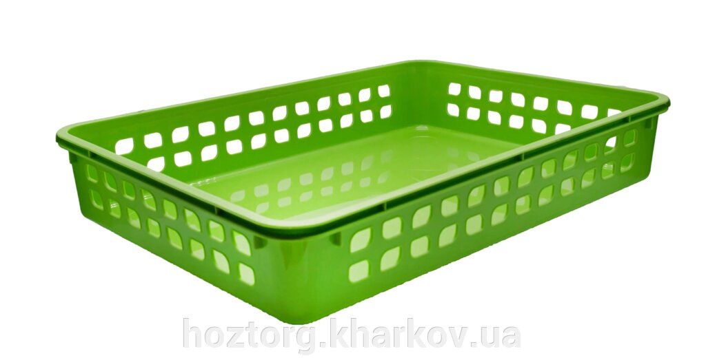 Кошик L-3 світло-зелений (355*250*60) LAM 273-61 від компанії Інтернет-магазин Хозторг Харків. Господарські товари оптом - фото 1