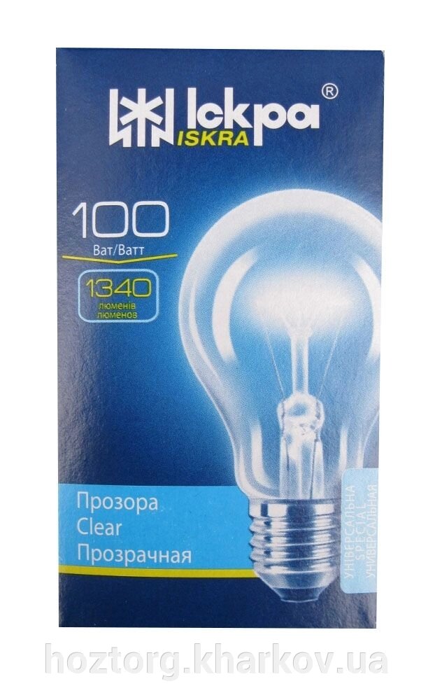 Лампа 100 Вт в індивідуальній упаковці від компанії Інтернет-магазин Хозторг Харків. Господарські товари оптом - фото 1