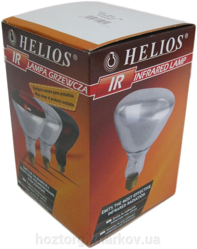 Лампа інфрачервона ІКЗК 150 Вт Е27 в коробочці (Helios, Польща) від компанії Інтернет-магазин Хозторг Харків. Господарські товари оптом - фото 1