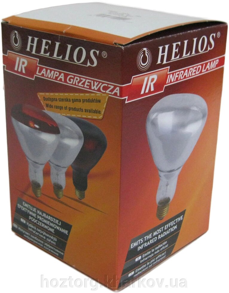 Лампа інфрачервона ІКЗК 250 Вт Е27 в коробочці (Helios, Польща) від компанії Інтернет-магазин Хозторг Харків. Господарські товари оптом - фото 1