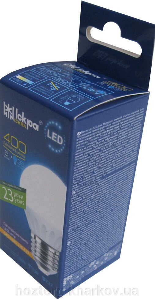 Лампа світлодіодна Iskra LED G45 E27 5W 4000K від компанії Інтернет-магазин Хозторг Харків. Господарські товари оптом - фото 1