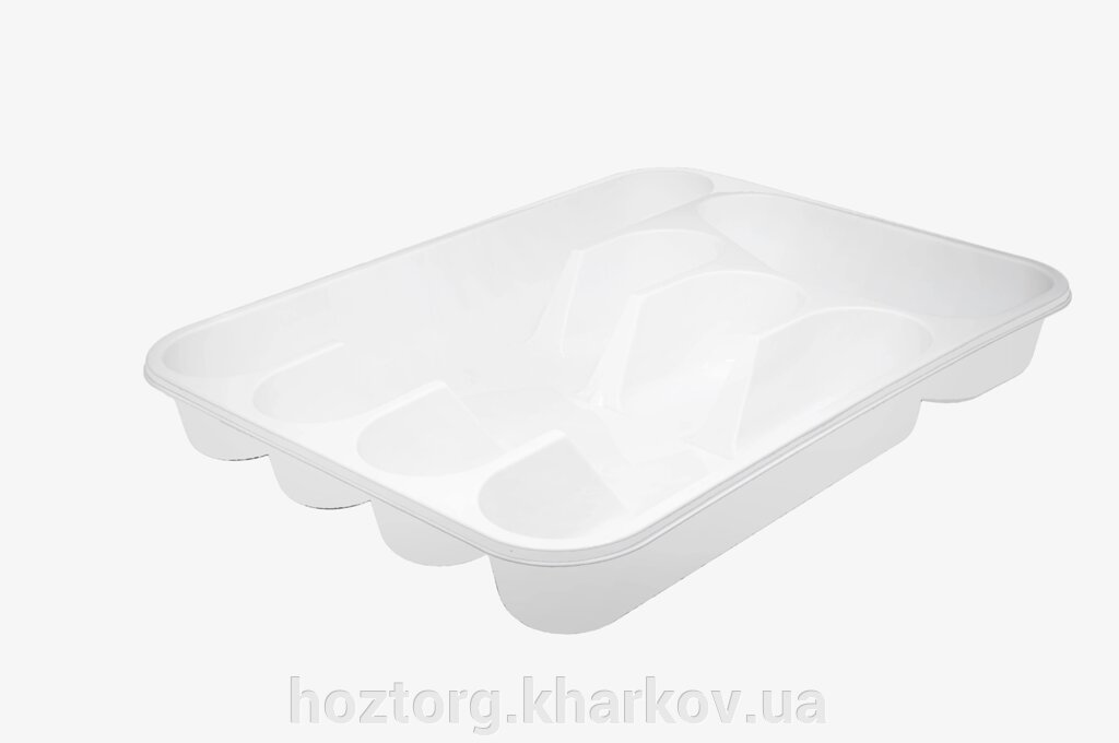 Лоток для столових приладів, білий (335*260*45) LAM 149-05 від компанії Інтернет-магазин Хозторг Харків. Господарські товари оптом - фото 1