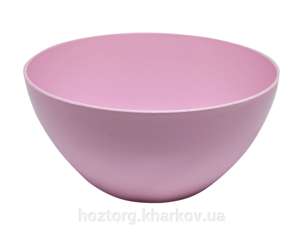 Миска 0,45л салатниця рожева (ПолімерАгро) від компанії Інтернет-магазин Хозторг Харків. Господарські товари оптом - фото 1