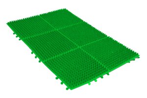 Килимок 6 секції для підлоги 3*2 530х360х15мм зелений (ПолімерАгро)