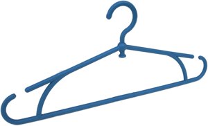 Вiшалка для одягу поворотна пластикова "Юнипласт" (уп 10 шт)