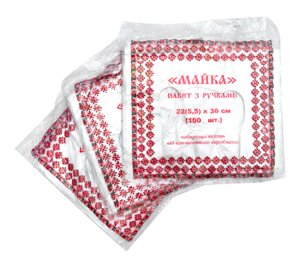 Пакет майка Вишиванка 22*36 см (100 шт/уп)