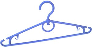 Вiшалка для одягу поворотна пластикова кольорова №1 "ПП КВВ" (уп 10 шт) + Відеоогляд