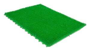 Килимок 4 секції для підлоги 540х400х15 мм зелений (ПолімерАгро)