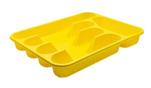 Лоток для столових приладів, жовтий (335*260*45) LAM 149-03
