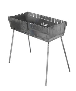 Мангал-валіза на 12 шампурів (Talan-DV) сталь 2 мм метал гарячекатаний