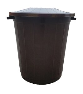 Бак для сміття пластмасовий на 30л коричневий (Горизонт)