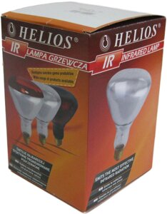 Лампа інфрачервона ІКЗК 250 Вт Е27 в коробочці (Helios, Польща)