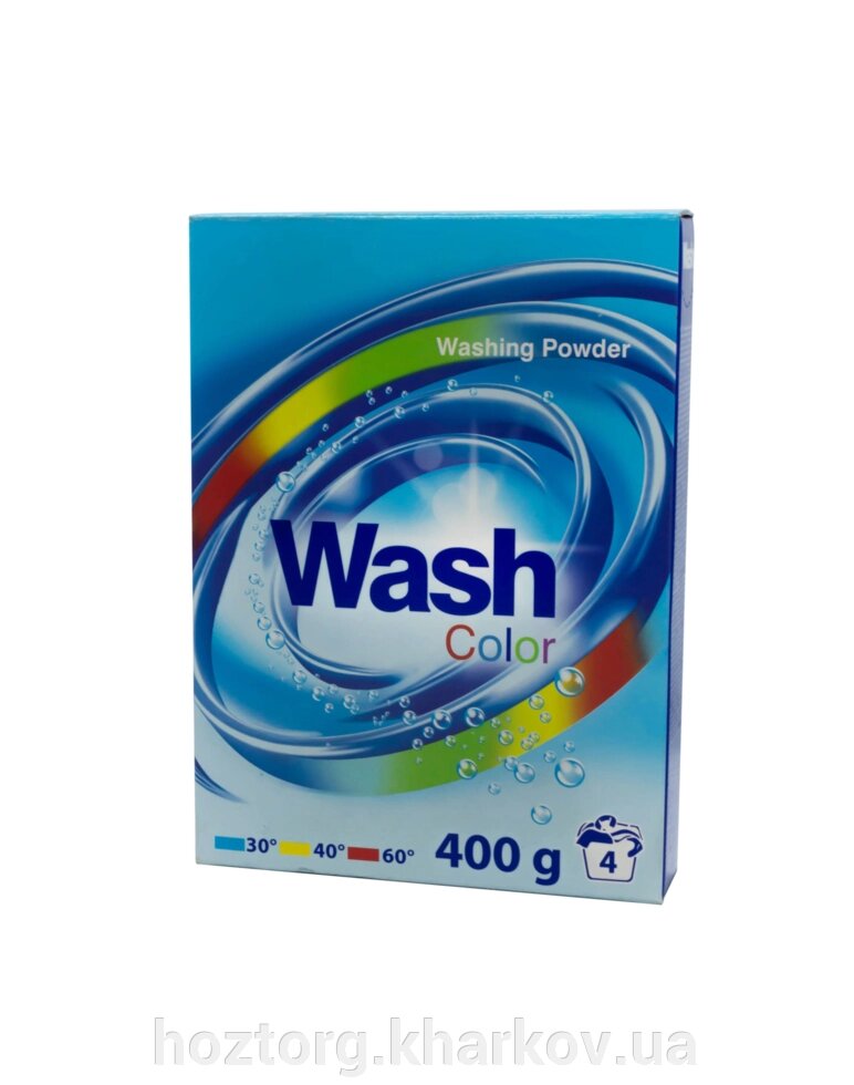 Пральний порошок WASH color 400г від компанії Інтернет-магазин Хозторг Харків. Господарські товари оптом - фото 1