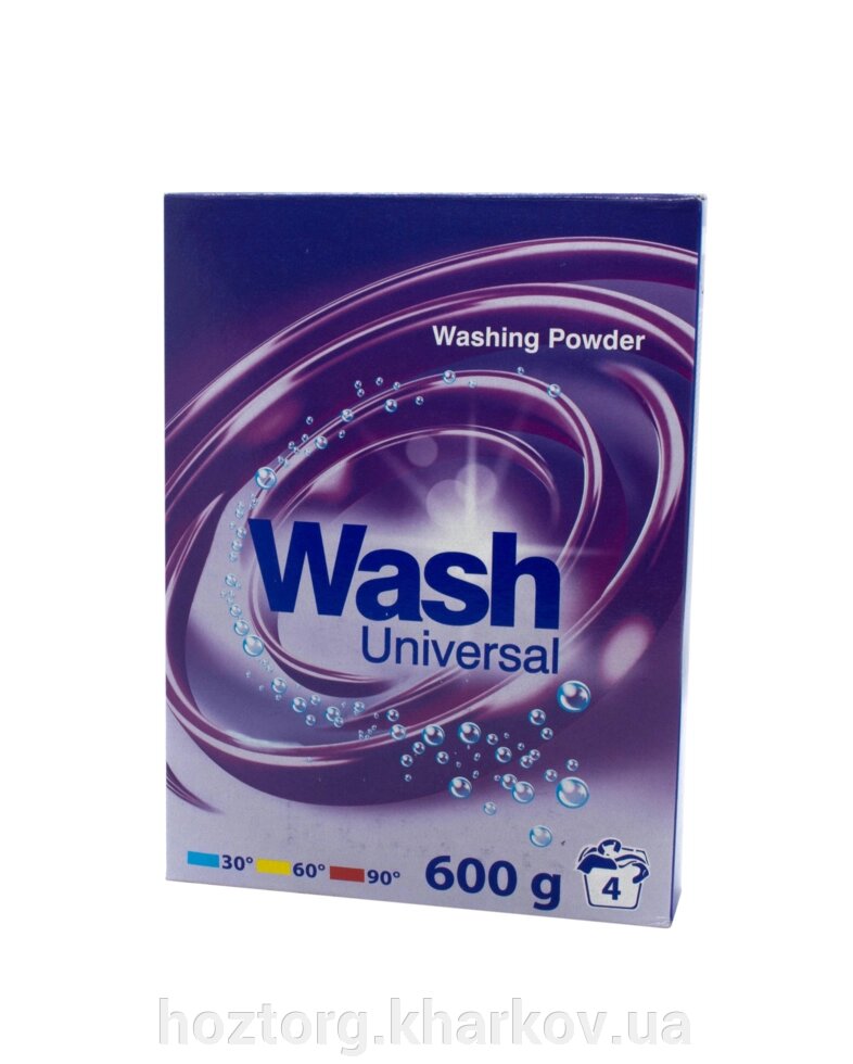 Пральний порошок WASH universal 600г від компанії Інтернет-магазин Хозторг Харків. Господарські товари оптом - фото 1