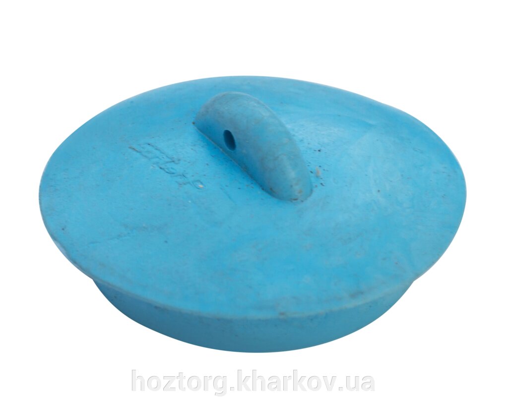 Пробка для ванної гумова синя (Вега) від компанії Інтернет-магазин Хозторг Харків. Господарські товари оптом - фото 1