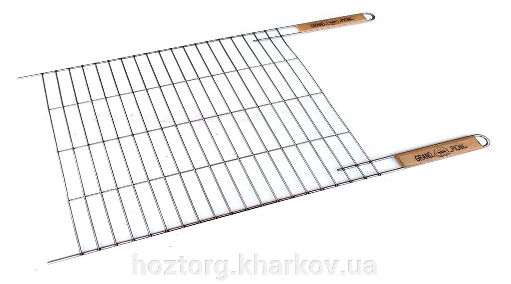Сетка-решетка на мангал для стейков GRAND PICNIC 500*500 мм от компании Интернет-магазин Хозторг Харьков. Хозяйственные товары оптом - фото 1