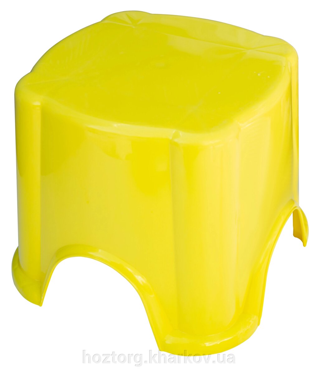 Табурет дитячий жовтий, висота 20.5 см (ПолімерАгро) від компанії Інтернет-магазин Хозторг Харків. Господарські товари оптом - фото 1