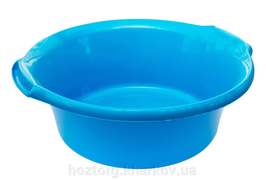 Таз пластиковий харчовий круглий 24 літри блакитний (ПолімерАгро) від компанії Інтернет-магазин Хозторг Харків. Господарські товари оптом - фото 1