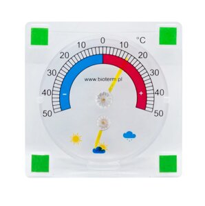 Термометр віконний із барометром (Польща)