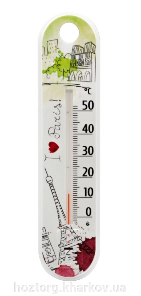Термометр спиртовий кімнатний Квітка П-1 (Склоприлад) від компанії Інтернет-магазин Хозторг Харків. Господарські товари оптом - фото 1