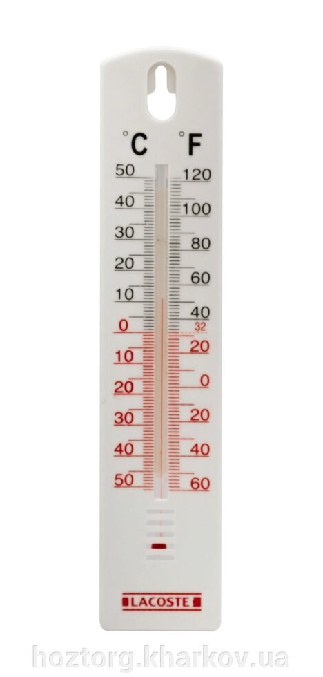 Термометр спиртовий кімнатний (Lacoste) від компанії Інтернет-магазин Хозторг Харків. Господарські товари оптом - фото 1