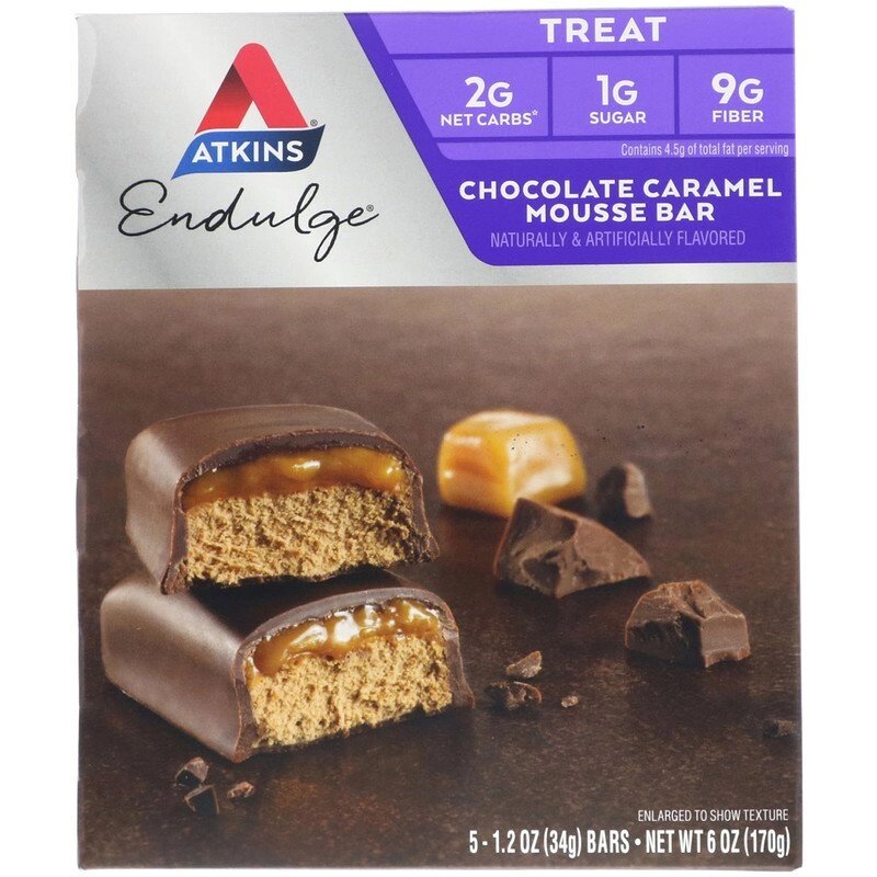 Батончик Atkins "Шоколад, карамель і шоколадний мус" від компанії Діетмаркет "Душечка" - фото 1