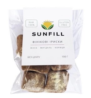 Цукерки SunFill Фінікова іриска, 100 г від компанії Діетмаркет "Душечка" - фото 1